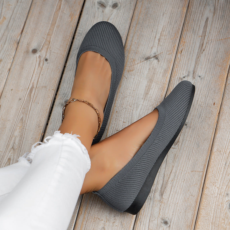 Amelia | Women Knit Ballet Flats Sandals