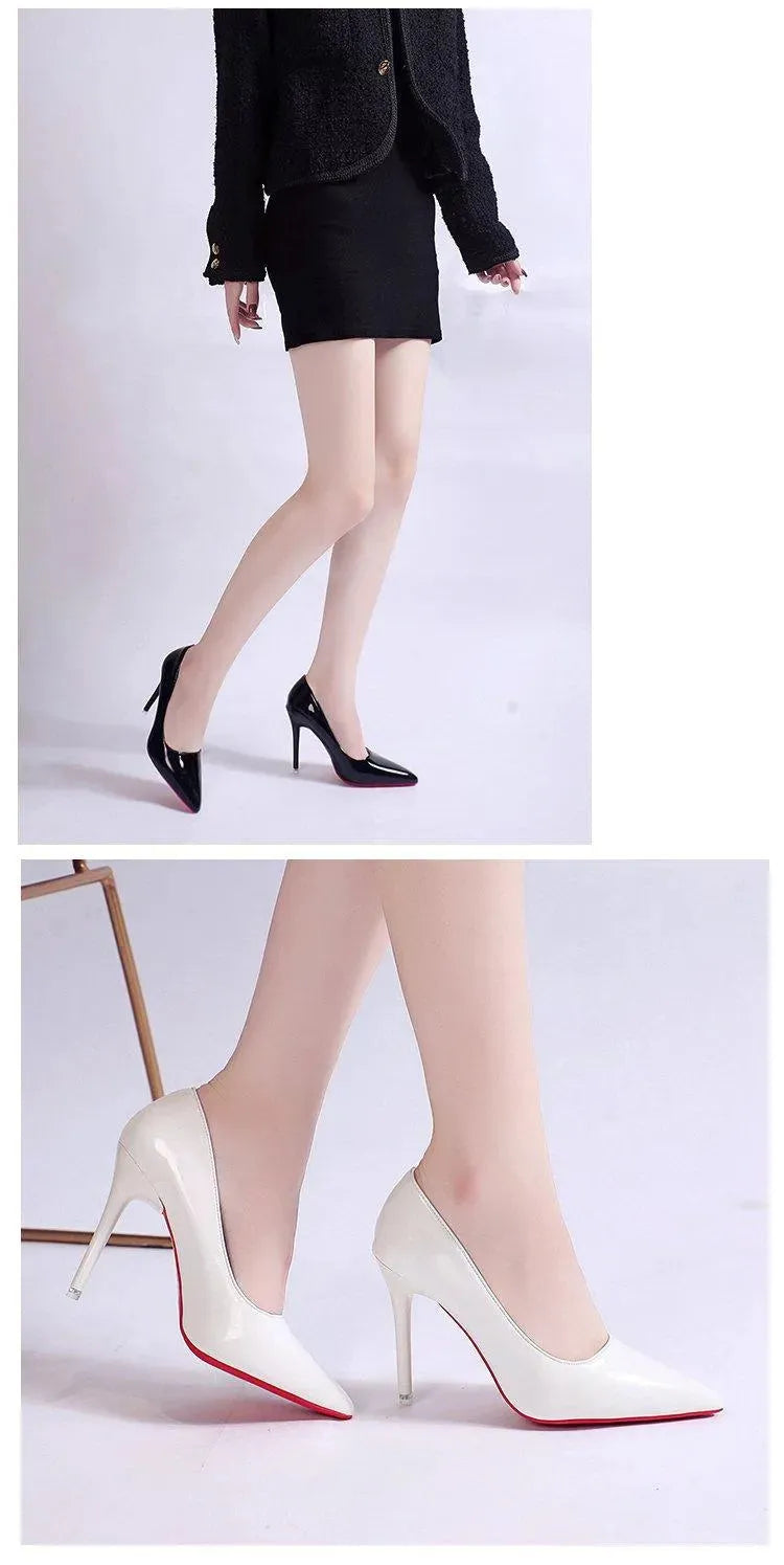 Freya | Patent Pointed Toe Stiletto Heel Sandals