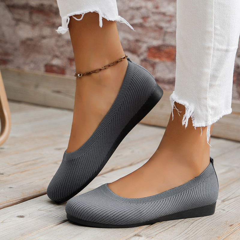 Amelia | Women Knit Ballet Flats Sandals