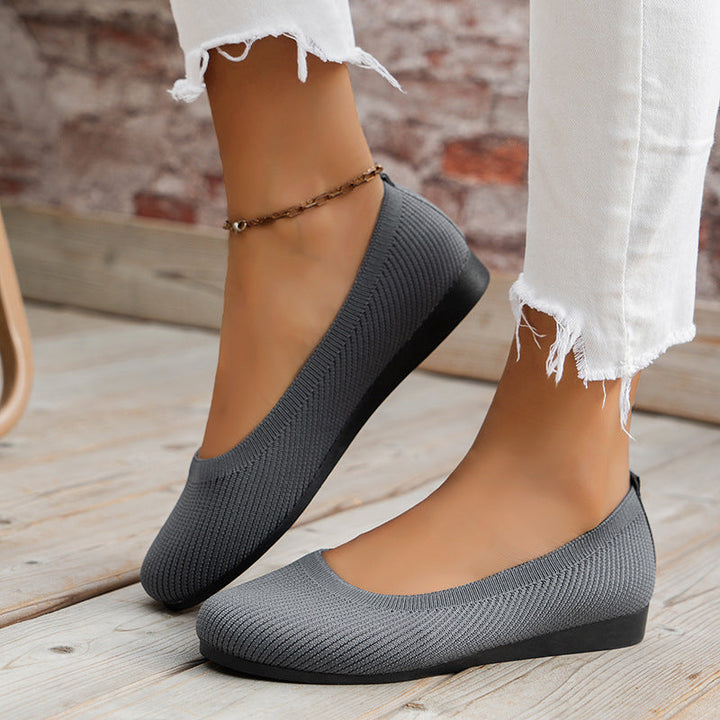 Amelia | Women Knit Ballet Flats Sandals