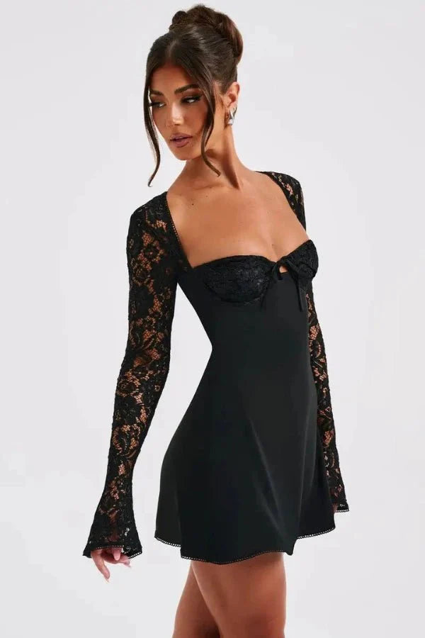 Lottie | Dress Lace Long Sleeve Mini