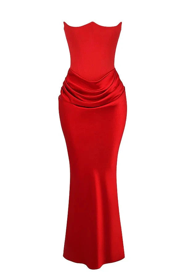 Sienna | Strapless Corset Maxi Dress for Women