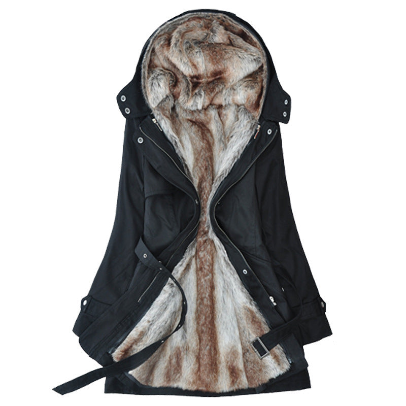 Poppy | Womens Fur Lined Hooded Parka Coat