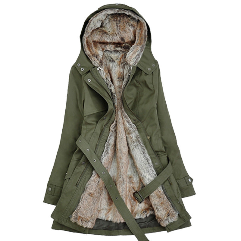 Poppy | Womens Fur Lined Hooded Parka Coat