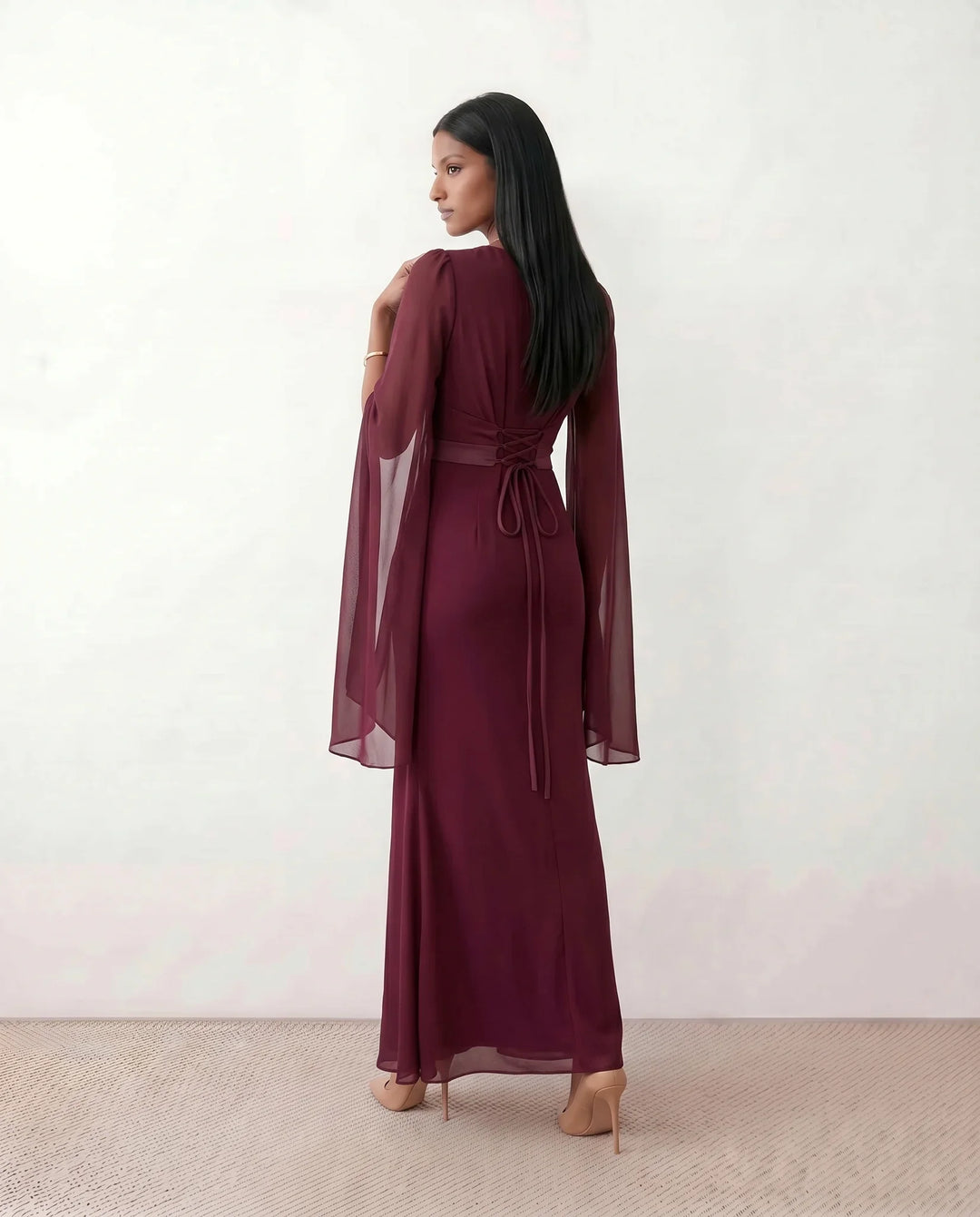Gemma | Cape Sleeve Dress for Women