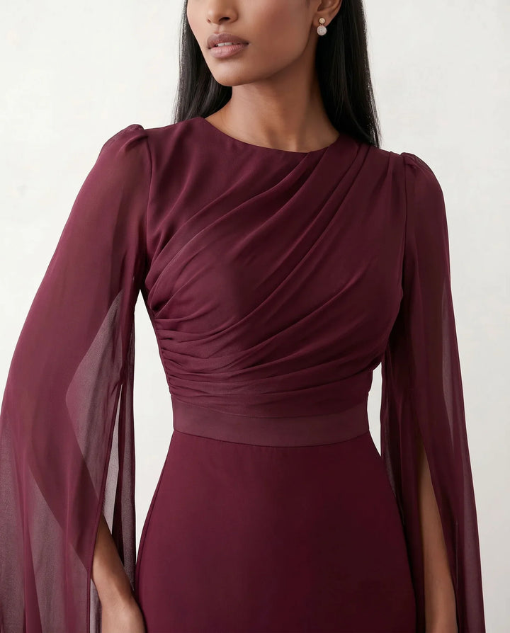 Gemma | Cape Sleeve Dress for Women