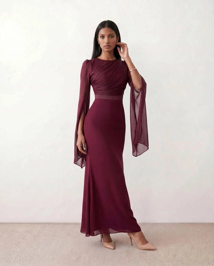 Gemma | Cape Sleeve Dress for Women