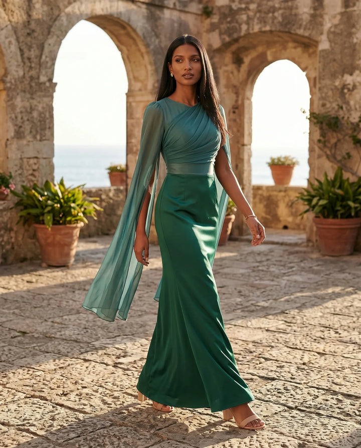 Gemma | Cape Sleeve Dress for Women