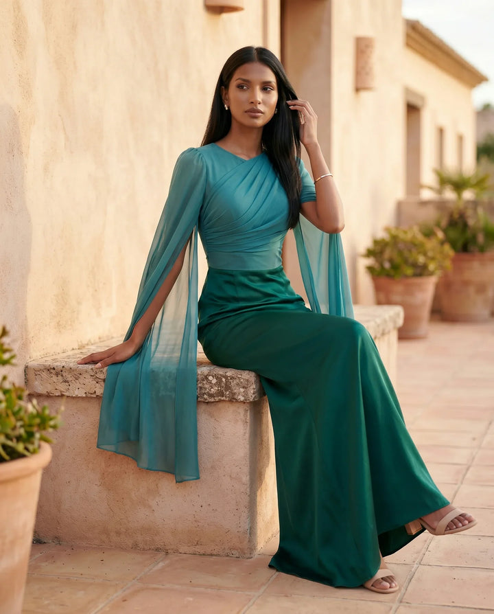 Gemma | Cape Sleeve Dress for Women