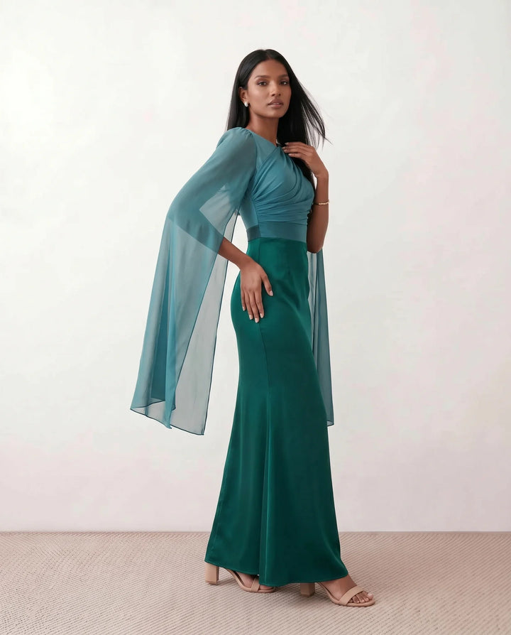 Gemma | Cape Sleeve Dress for Women