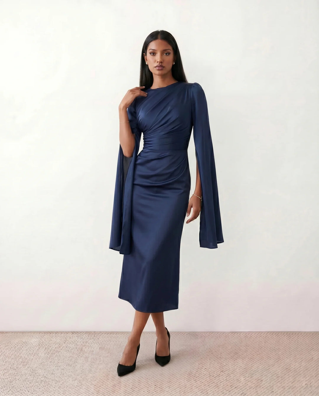 Gemma | Cape Sleeve Dress for Women
