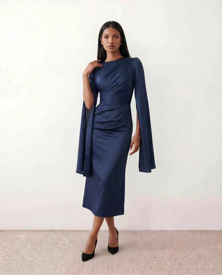 Gemma | Cape Sleeve Dress for Women