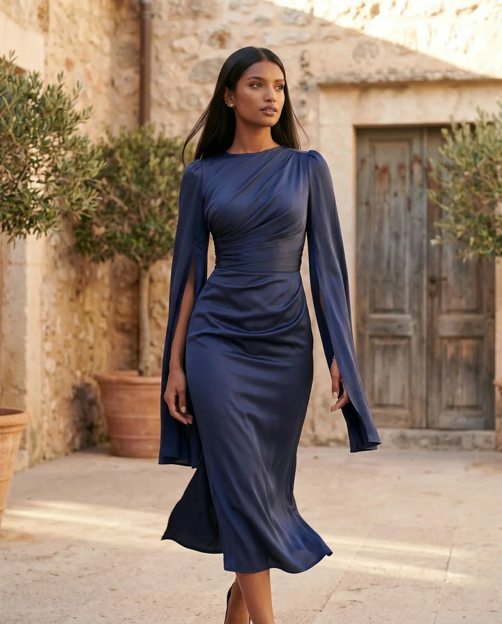 Gemma | Cape Sleeve Dress for Women