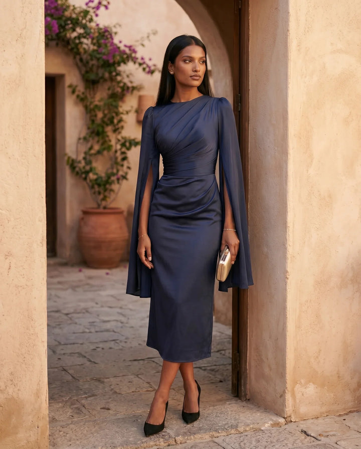 Gemma | Cape Sleeve Dress for Women