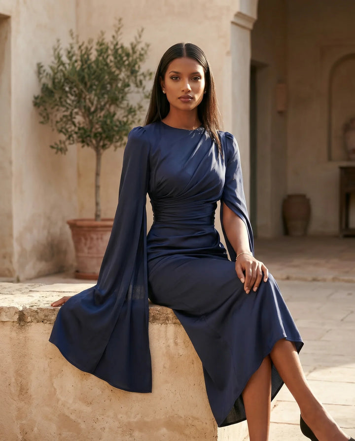 Gemma | Cape Sleeve Dress for Women