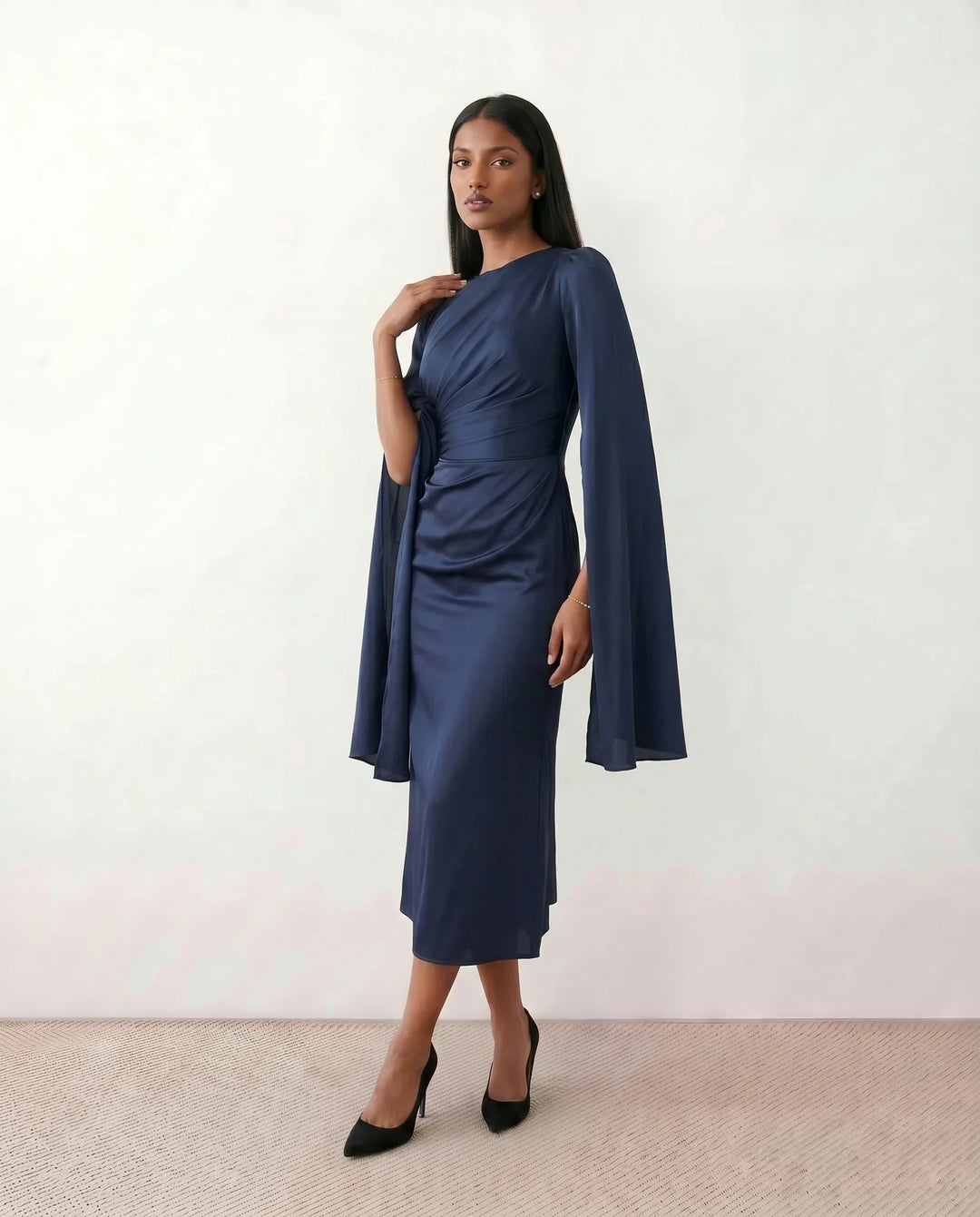 Gemma | Cape Sleeve Dress for Women