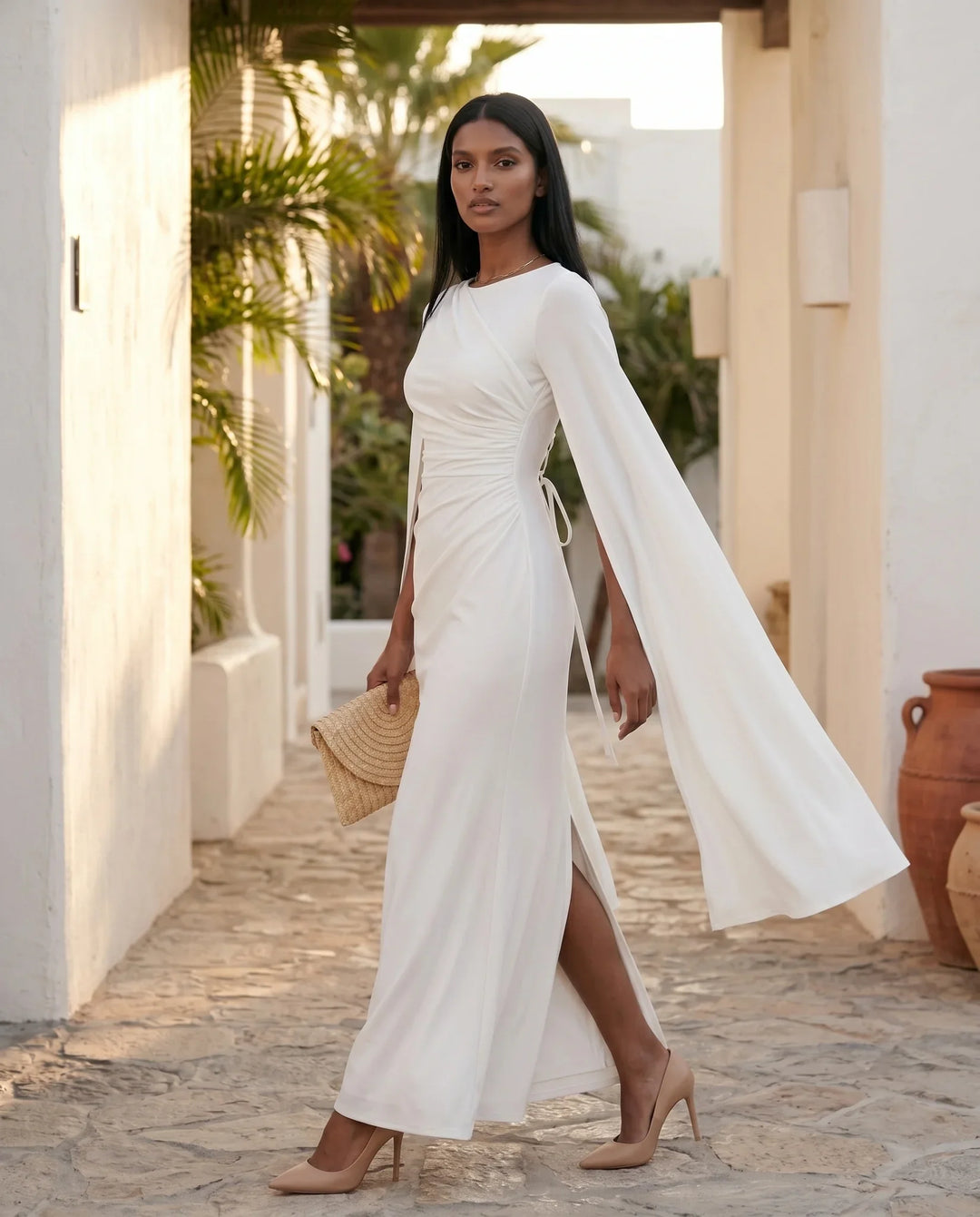 Gemma | Cape Sleeve Dress for Women