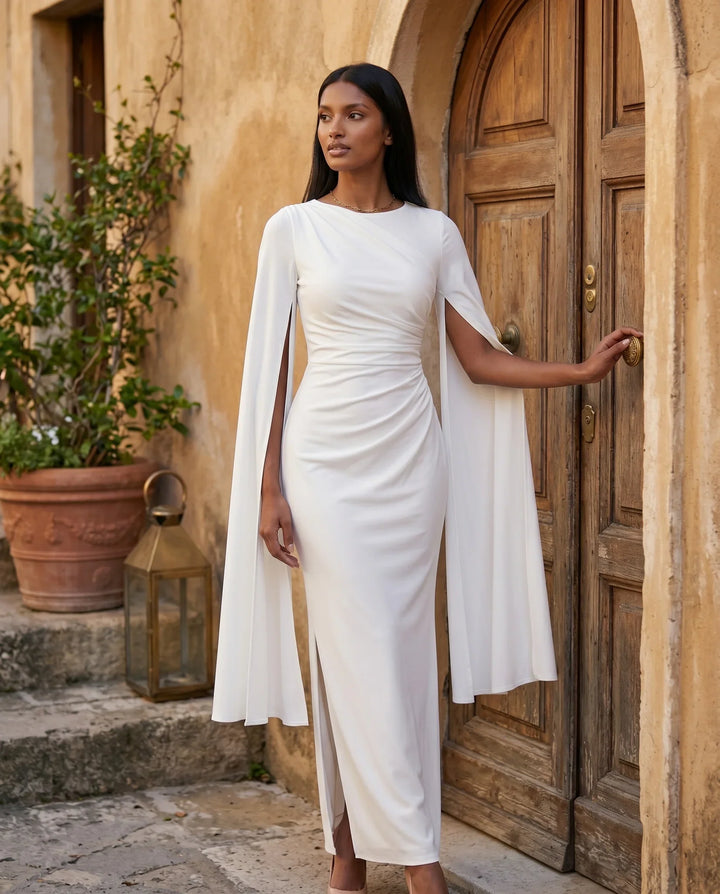 Gemma | Cape Sleeve Dress for Women