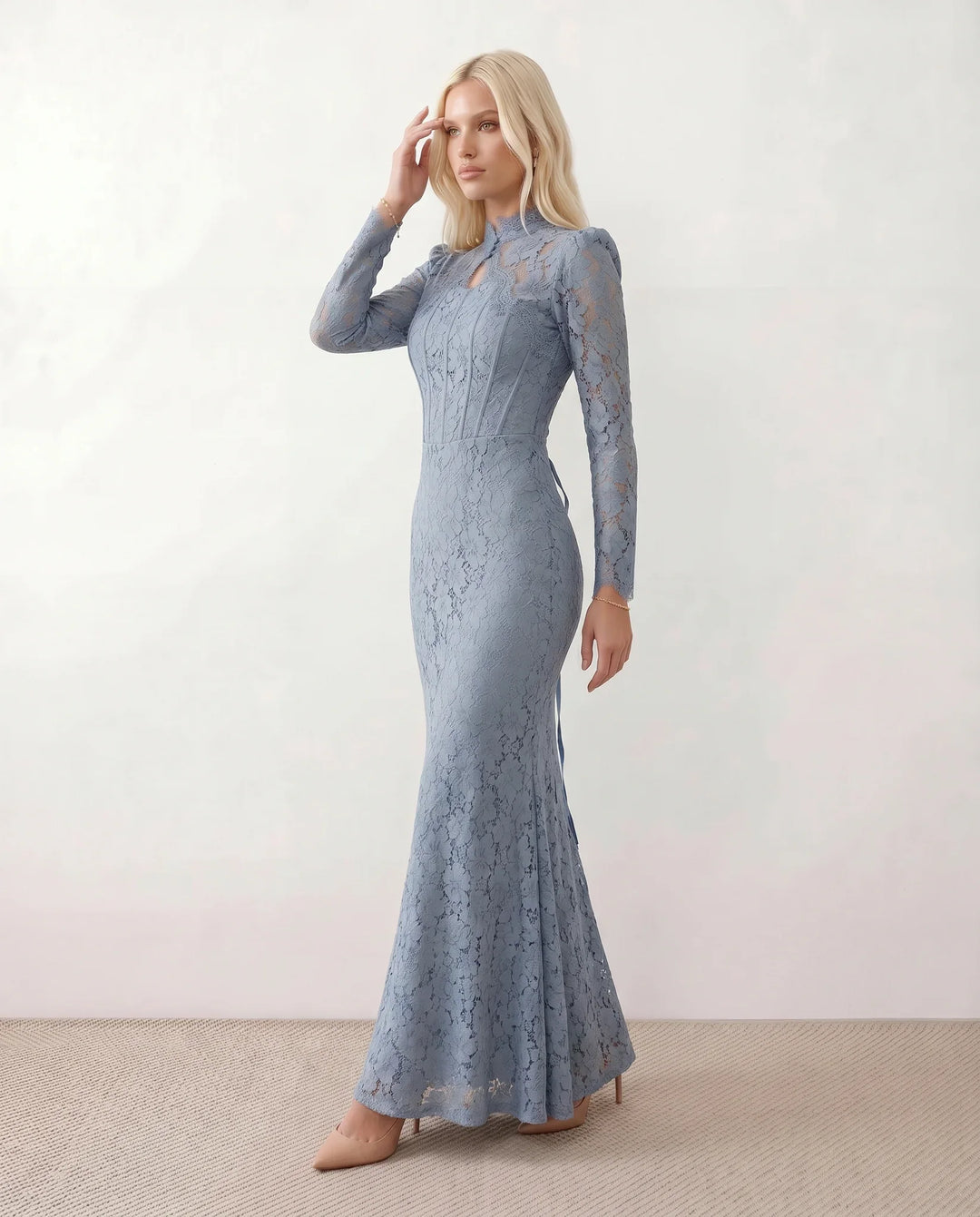 Arabella | Wedding Guest Lace Maxi Dress
