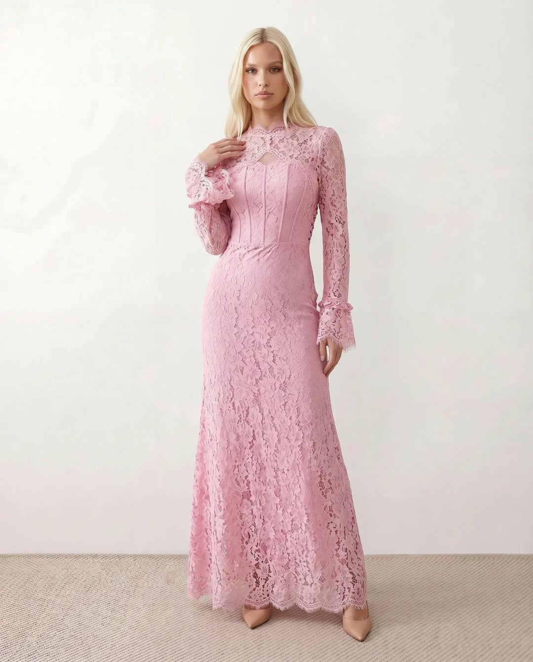 Arabella | Wedding Guest Lace Maxi Dress