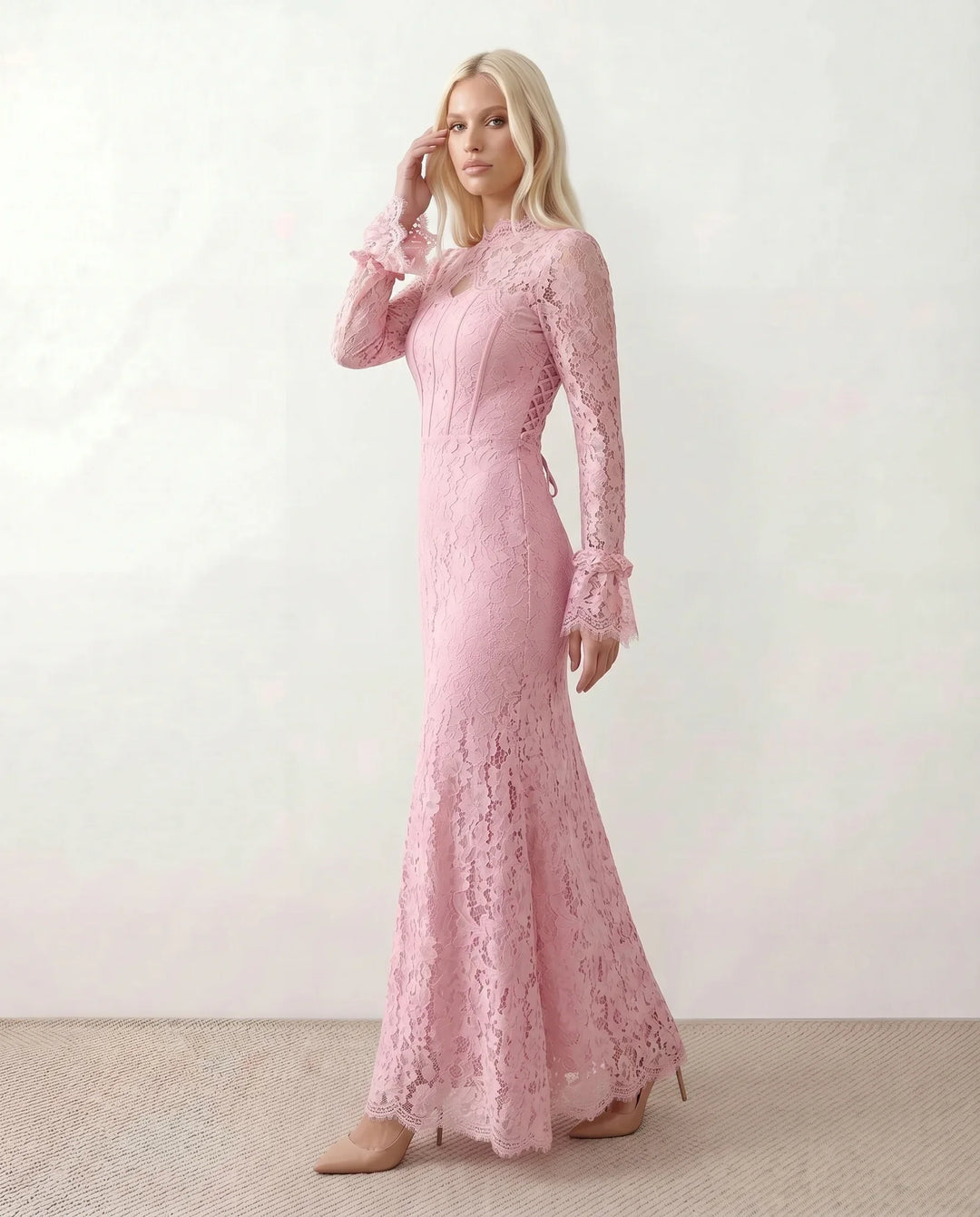 Arabella | Wedding Guest Lace Maxi Dress
