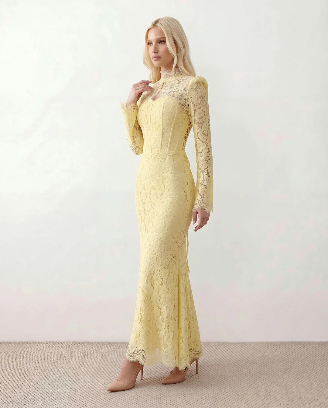 Arabella | Wedding Guest Lace Maxi Dress