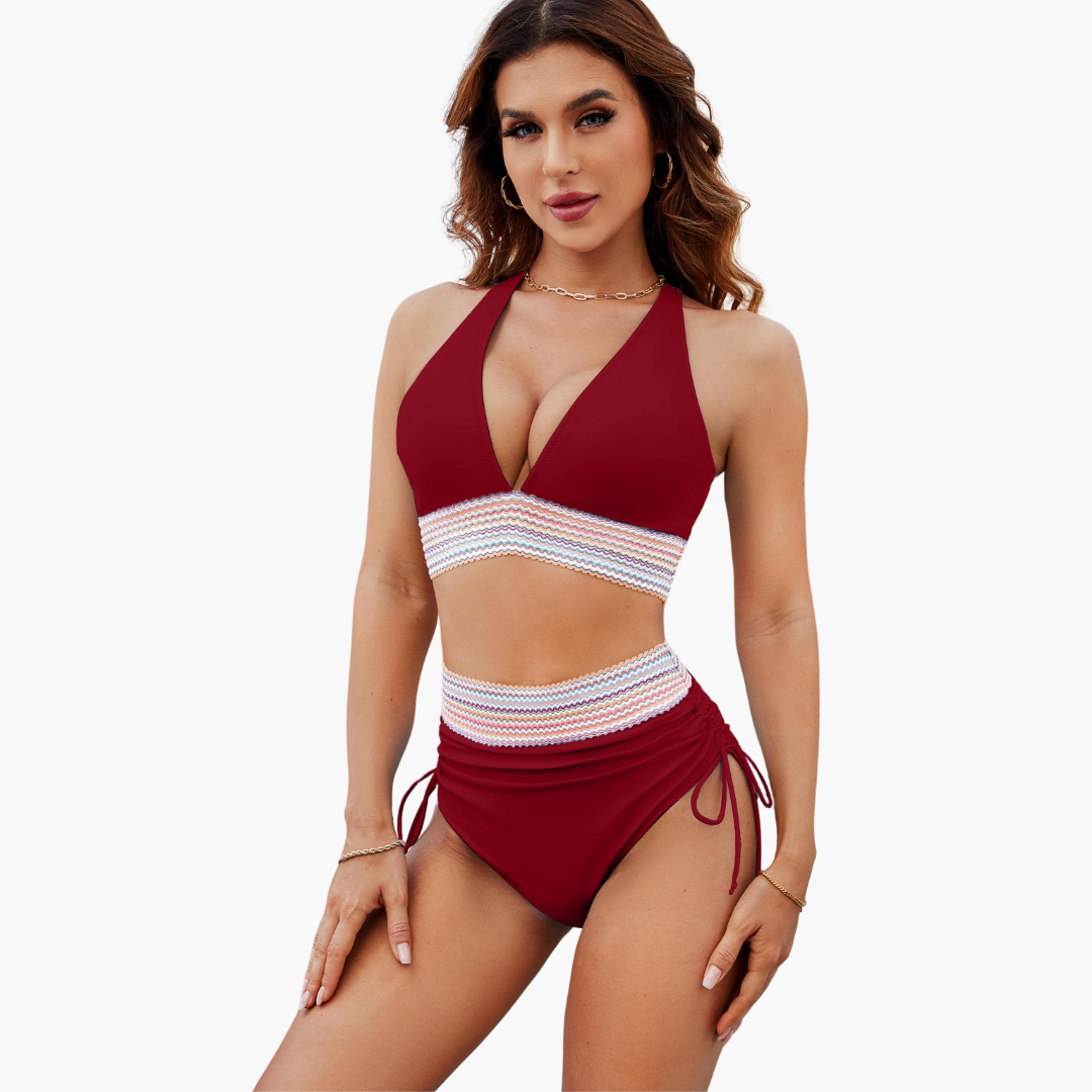 Ava | High Waist Bikini Set Women Swimwear