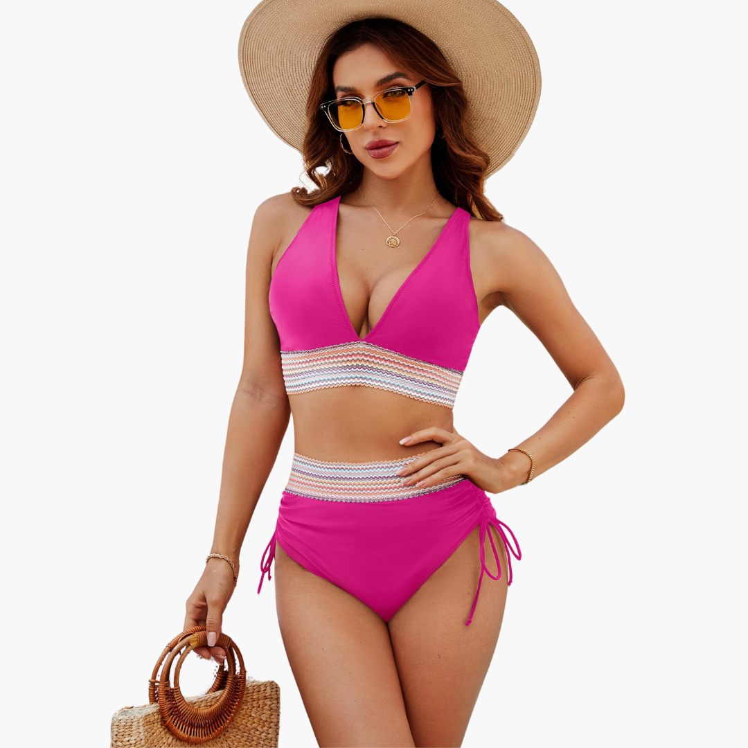 Ava | High Waist Bikini Set Women Swimwear