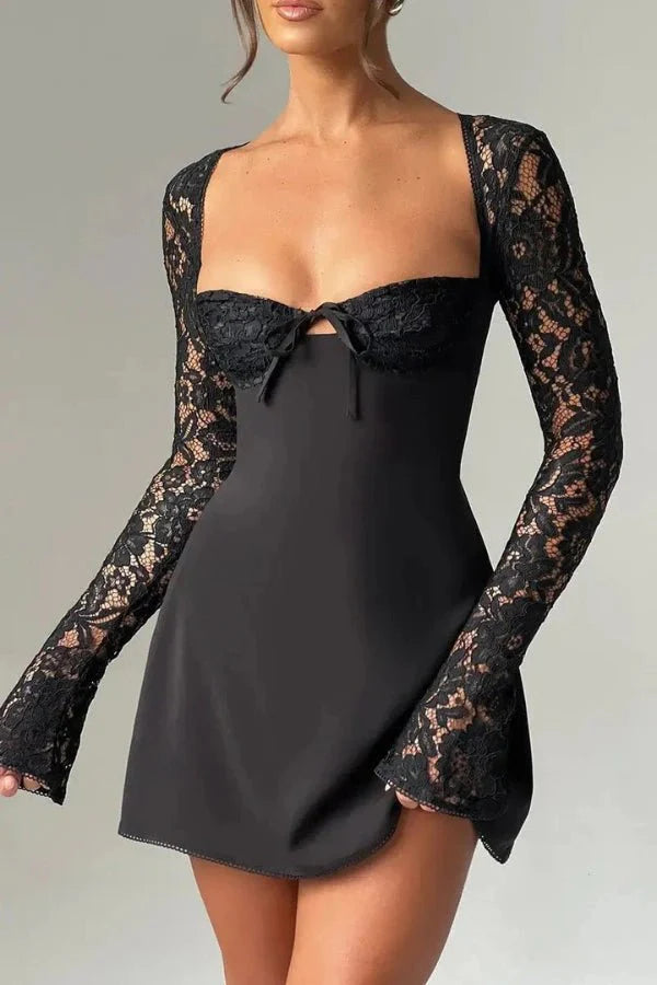 Lottie | Dress Lace Long Sleeve Mini
