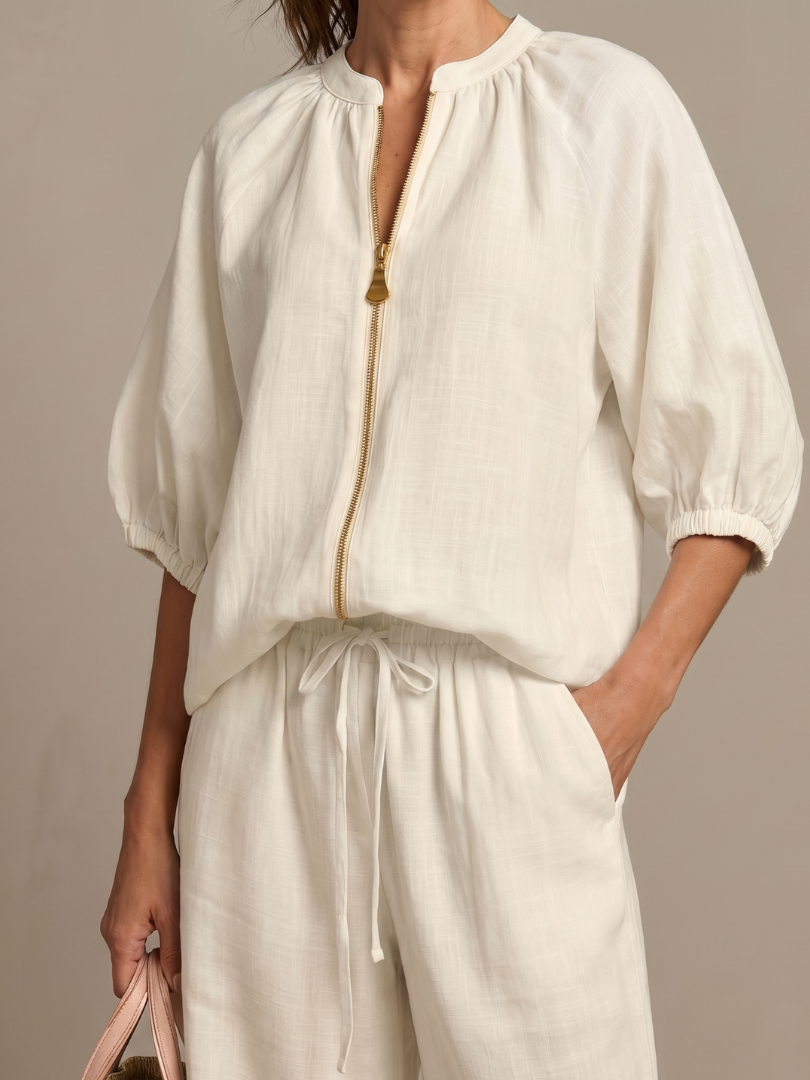 Rosie | Women Clothing Linen Wide-Leg Co-Ord Set