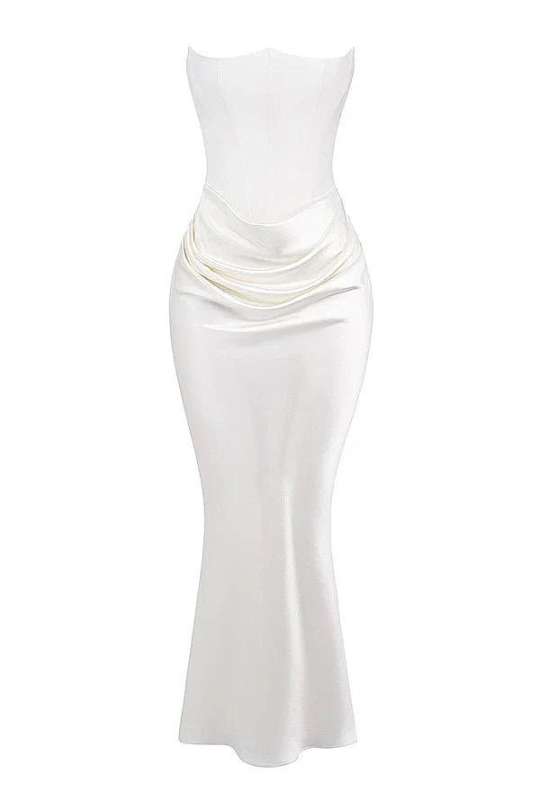 Sienna | Strapless Corset Maxi Dress for Women