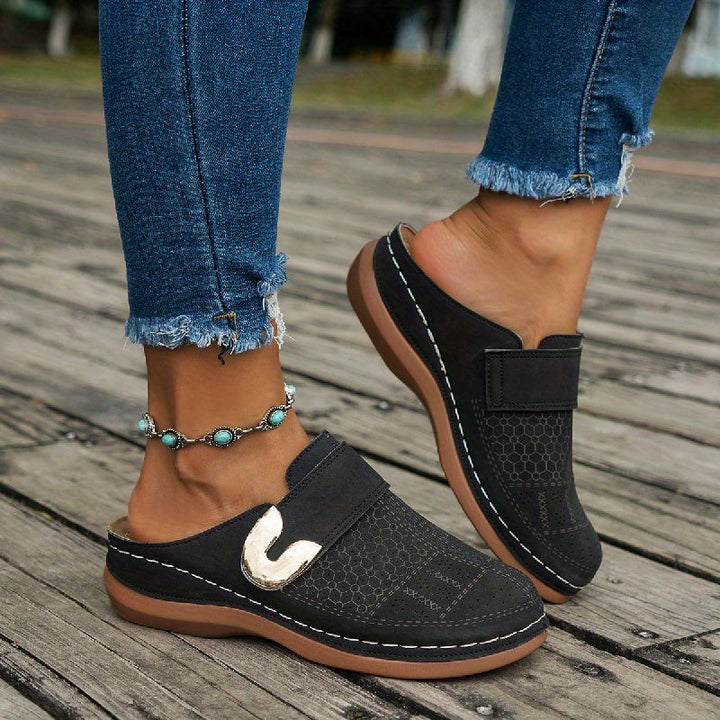 Florence | Women Slip-On Flat Mule Sandals