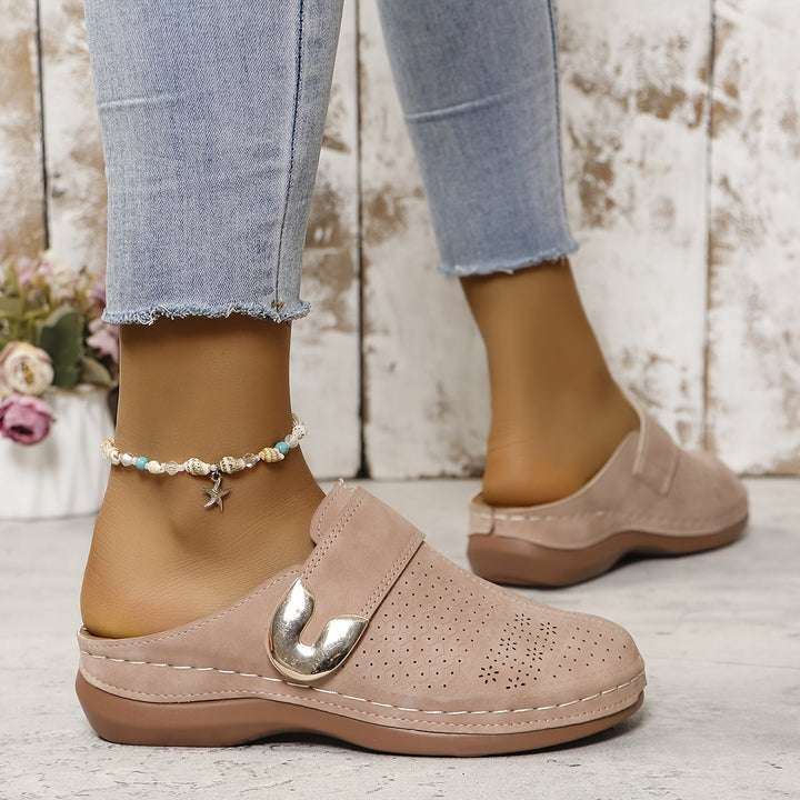 Florence | Women Slip-On Flat Mule Sandals