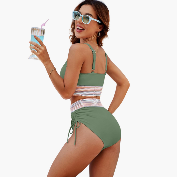 Ava | High Waist Bikini Set Women Swimwear