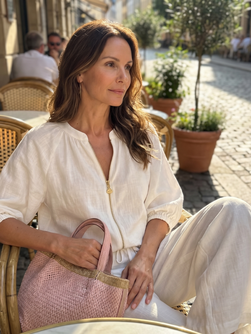 Rosie | Women Clothing Linen Wide-Leg Co-Ord Set