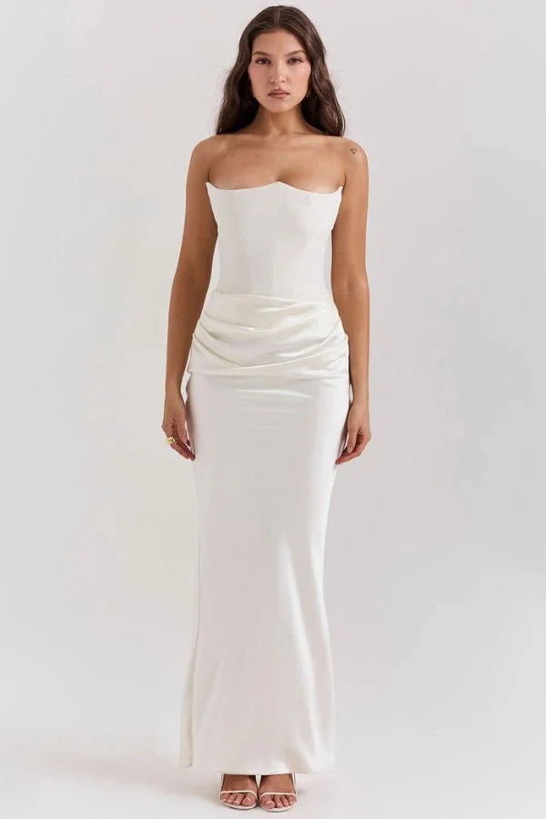 Sienna | Strapless Corset Maxi Dress for Women