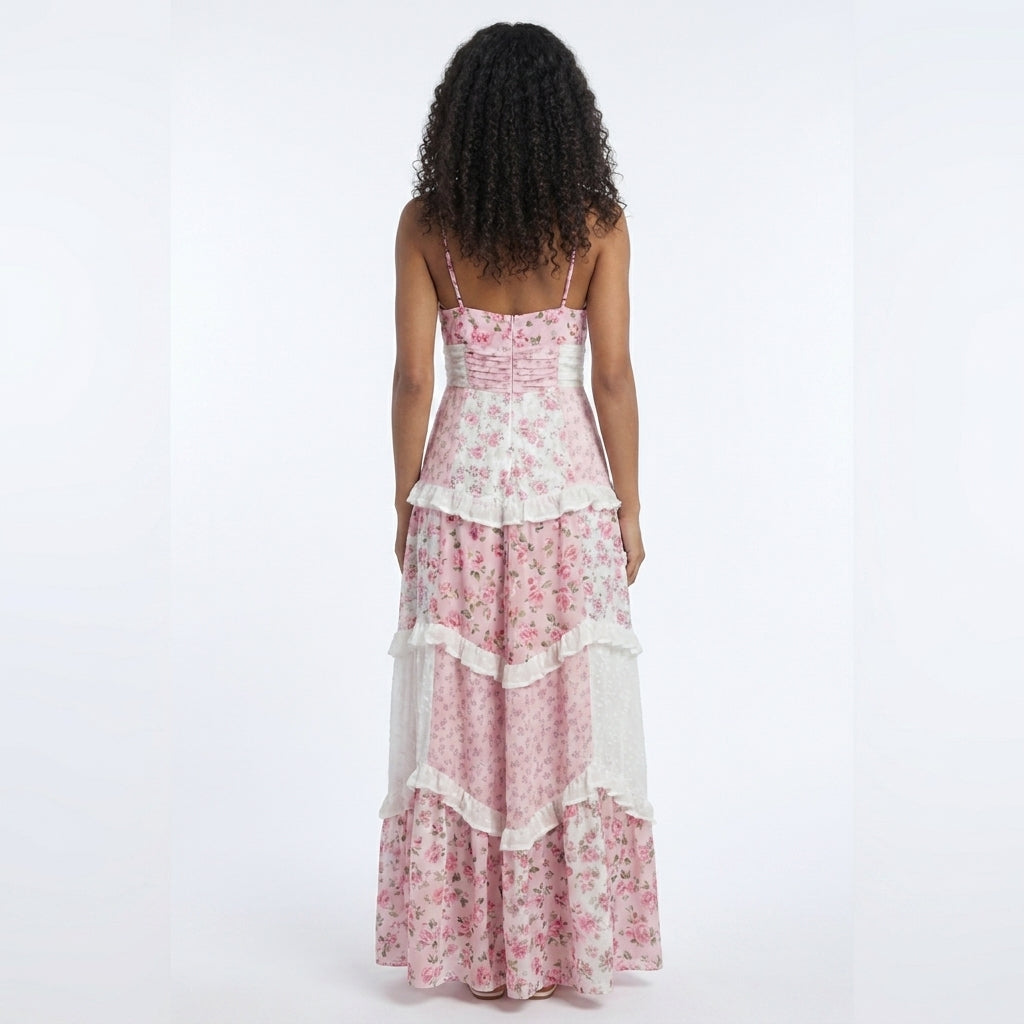 Amelia | Wedding Guest Tiered Maxi Dress