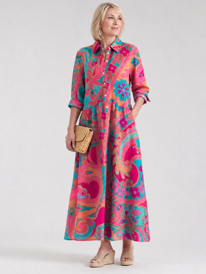 Olivia | Floral Paisley Maxi Dress Women