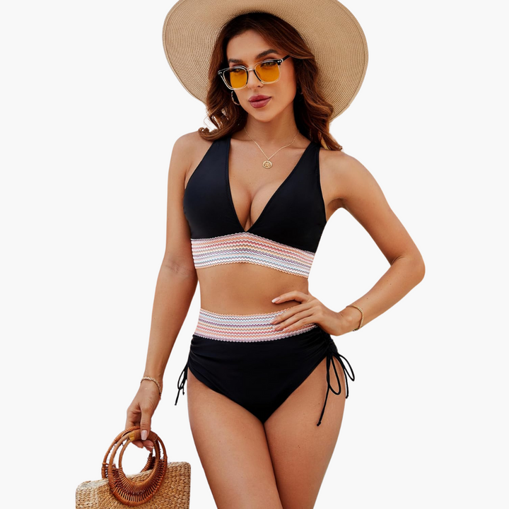 Ava | High Waist Bikini Set Women Swimwear