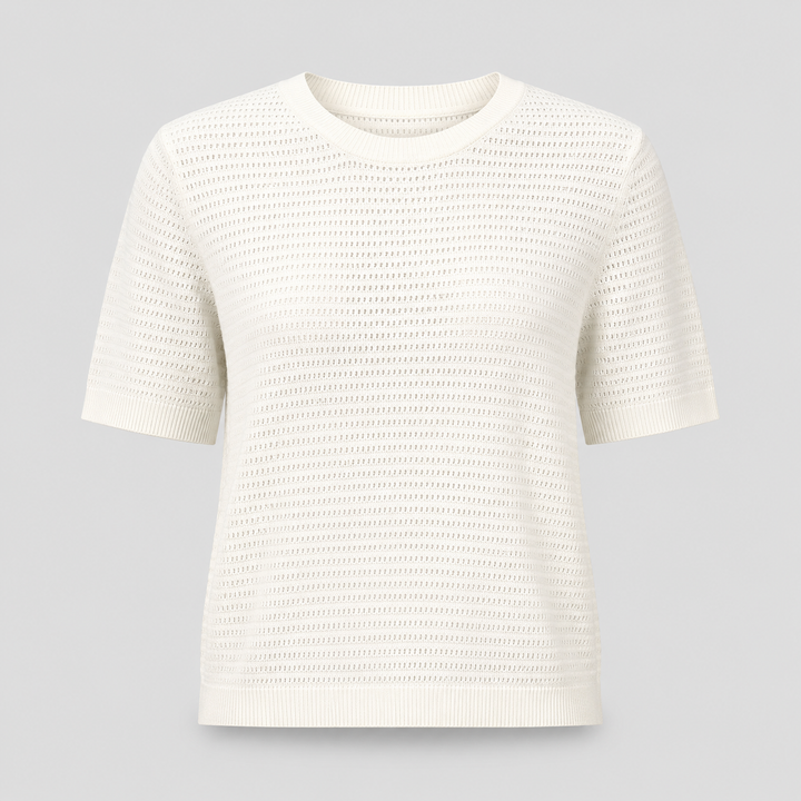 Cilvella | Tencel Lyocell Short Sleeve Knit Sweater