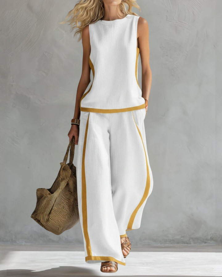 Tamsin | Women Clothing Sleeveless Wide-Leg Two-Piece Set