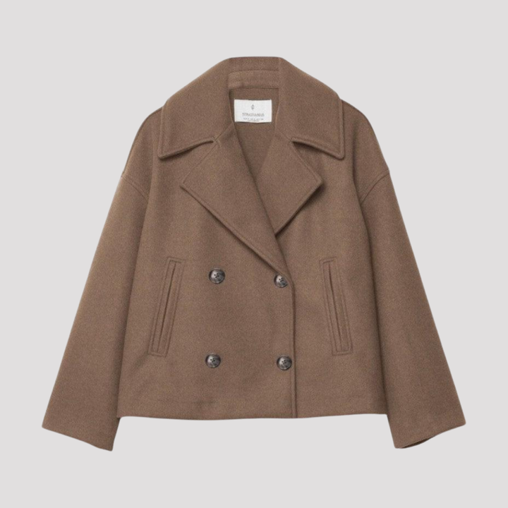 Nancy | Double-Breasted Cropped Womens Coat