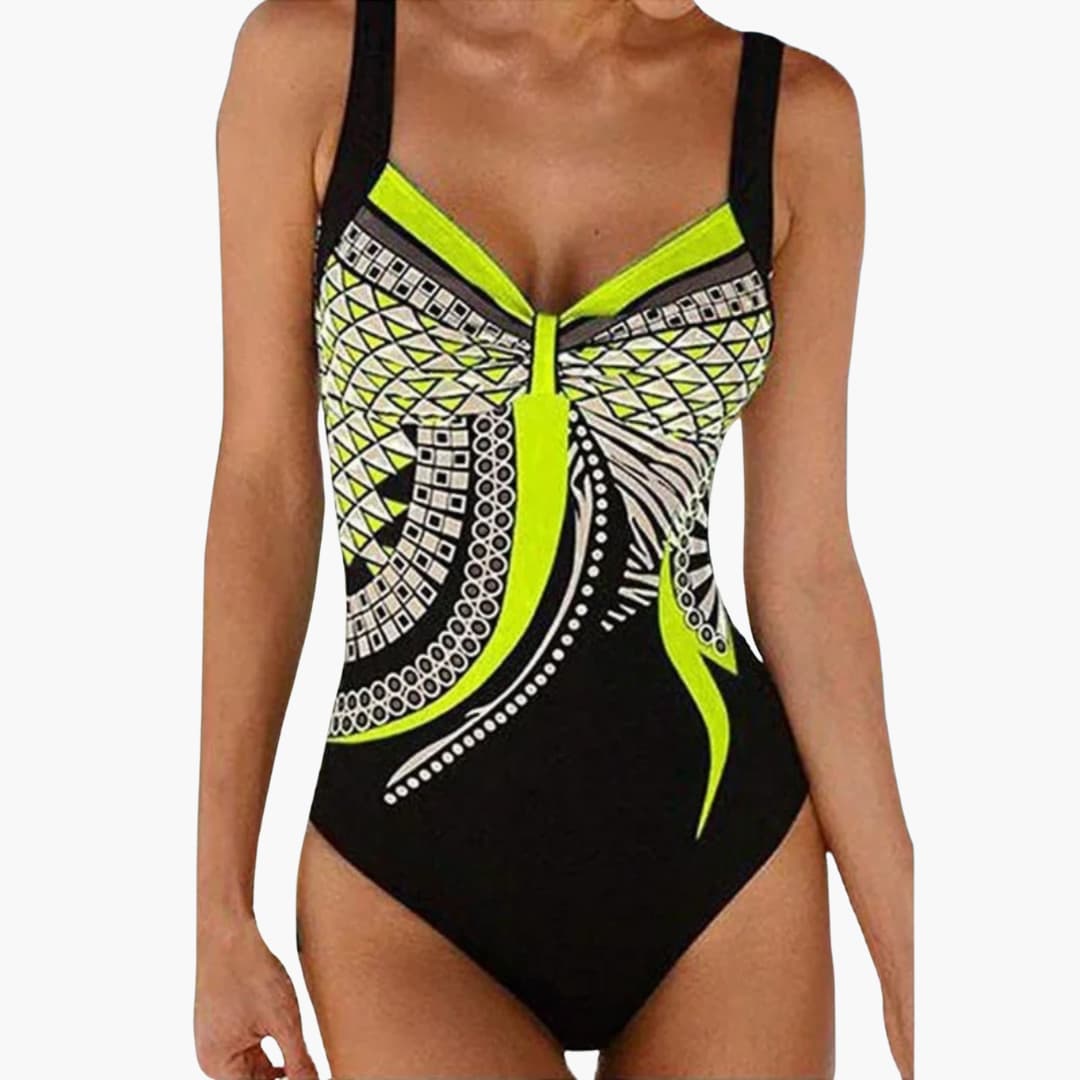 Olivia | Women Geometric Print One-Piece Swimsuit