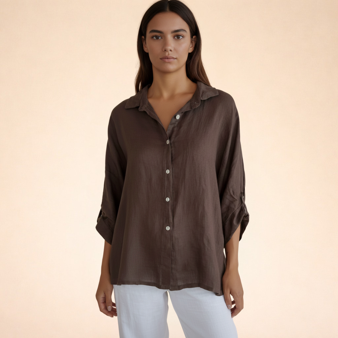 Felicity | Women Clothing Linen Button-Down Shirt