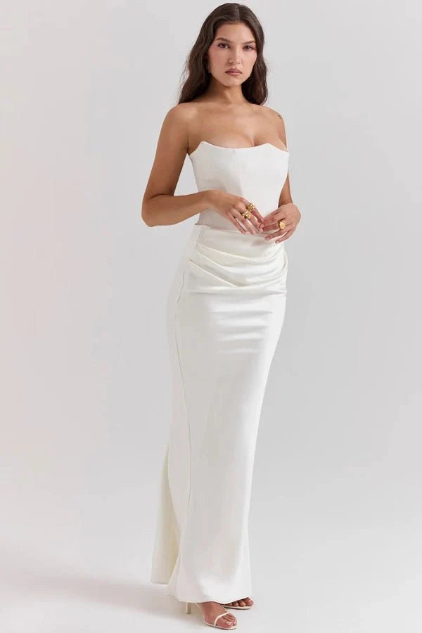 Sienna | Strapless Corset Maxi Dress for Women