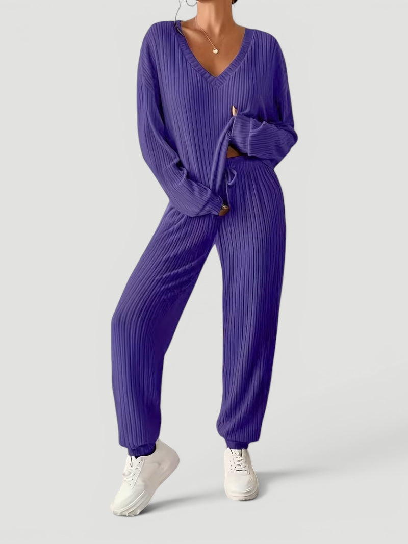 Ellmont London | Women’s Soft Two Piece Pajama Lounge Set