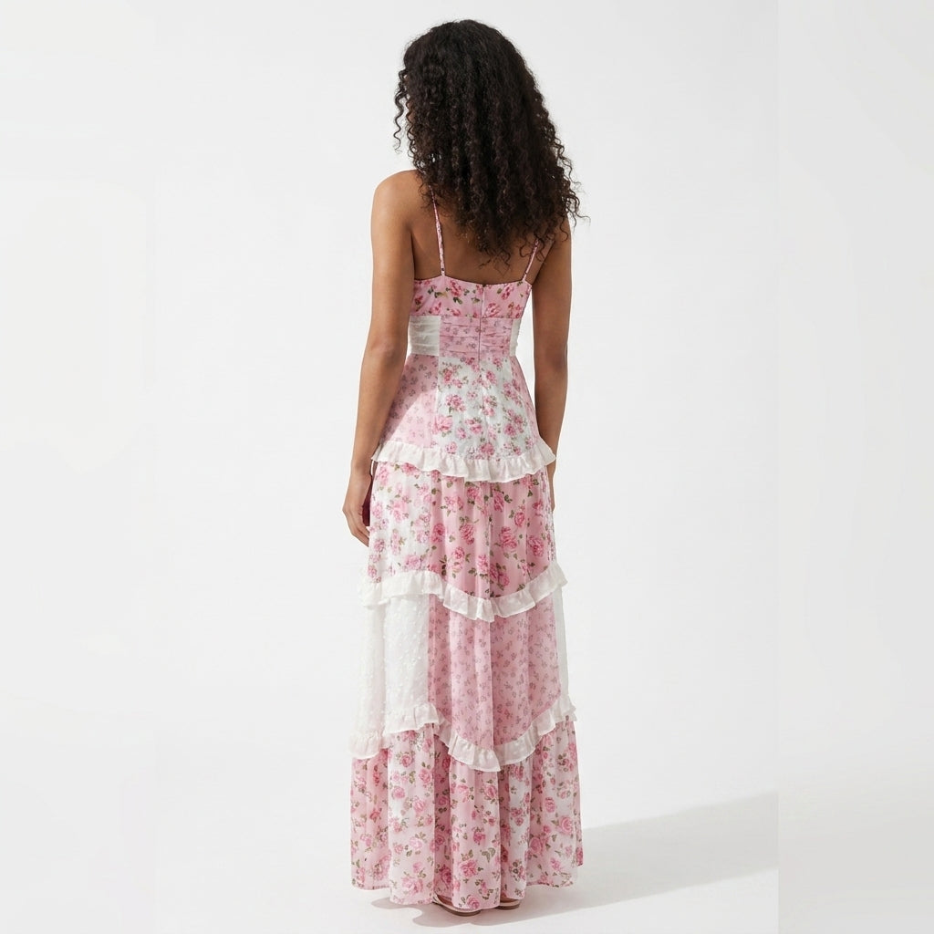 Amelia | Wedding Guest Tiered Maxi Dress