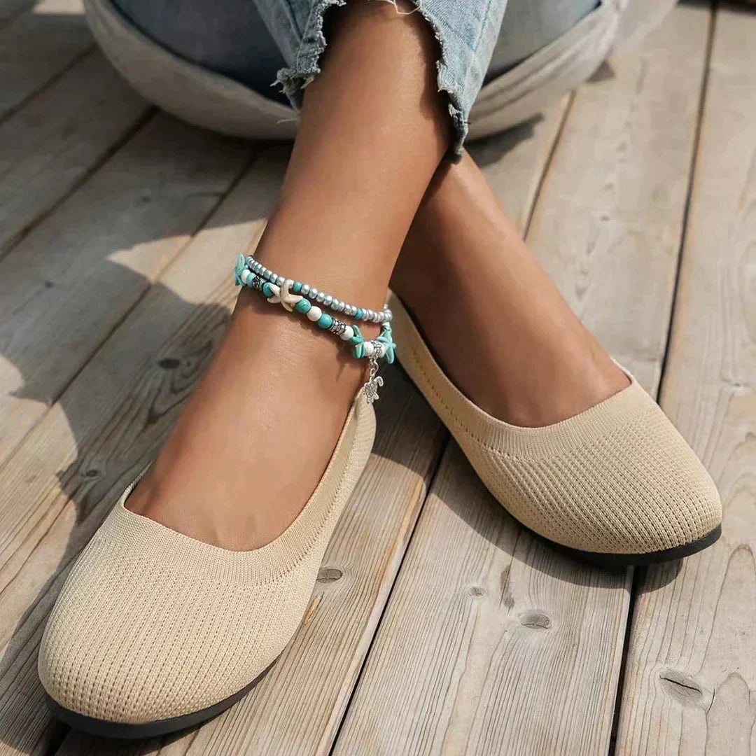 Amelia | Women Knit Ballet Flats Sandals