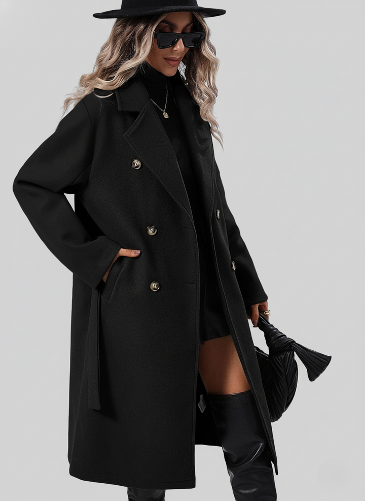 Cressida | Womens Coat Double-Breasted Midi