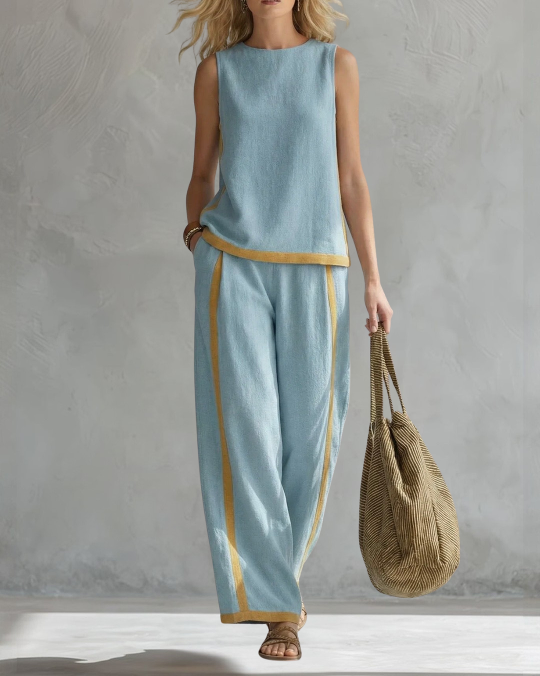 Tamsin | Women Clothing Sleeveless Wide-Leg Two-Piece Set